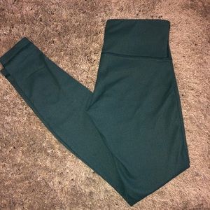 LULULEMON dark green leggings